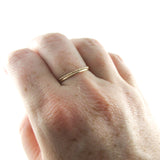 Set of Two 14K Gold Fill Skinny Stacking Rings