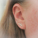 Sterling Silver Petite Ear Climber Earrings