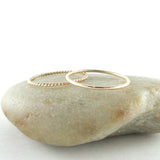 Set of Two 14K Gold Fill Skinny Stacking Rings