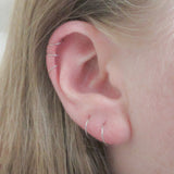 Stainless Steel Thin Cartilage Hoop Earring