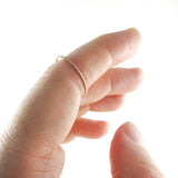 14K Gold Fill Skinny Stacking Twist Ring