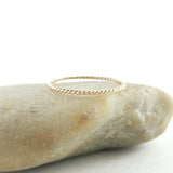 14K Gold Fill Skinny Stacking Twist Ring