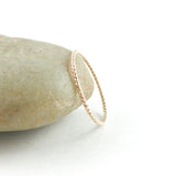 14K Gold Fill Skinny Stacking Twist Ring