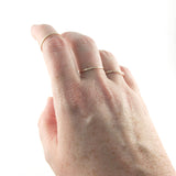 14K Gold Fill Hammered Skinny Stacking Ring