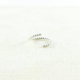 Argentium Silver Twist Wire 20 Gauge Cartilage Hoop
