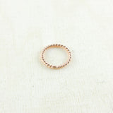 Rose Gold Twist Wire 18 Gauge Cartilage Hoop