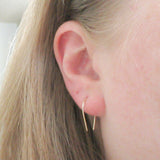 14K Gold Fill Teardrop Hoop Earrings
