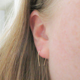 14K Gold Fill Teardrop Hoop Earrings