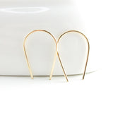 14K Gold Fill Teardrop Hoop Earrings