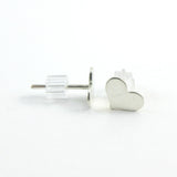 Sterling Silver Heart Stud Earrings