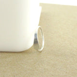 18 Gauge Hammered Argentium Silver Cartilage Hoop Earring