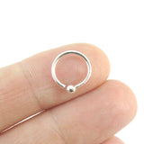 Pure Silver 18 Gauge Ball End Nose Ring