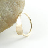 14K Gold Fill Hammered Cartilage Hoop Earring