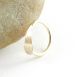 14K Gold Fill Hammered Cartilage Hoop Earring