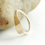 14K Gold Fill Hammered Cartilage Hoop Earring