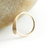 Hammered 14K Gold Fill 20 Gauge Nose Ring