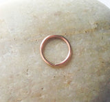 16 Gauge 14K Rose Gold Fill Cartilage Hoop Earring - Helix Piercing