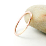 Thin 14K Rose Gold Fill Wedding Ring