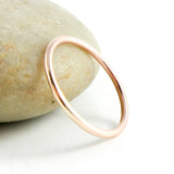 Thin 14K Rose Gold Fill Wedding Ring