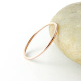 14K Rose Gold Fill Skinny Stacking Ring