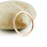 Thin 14K Rose Gold Fill Wedding Ring