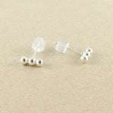 Sterling Silver Bar Stud Earrings