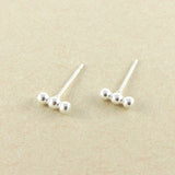 Sterling Silver Bar Stud Earrings