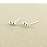 Sterling Silver Bar Stud Earrings
