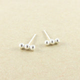 Sterling Silver Bar Stud Earrings