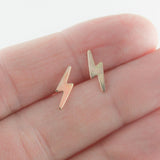 Lightning Bolt Stud Earrings in 14K Gold Fill