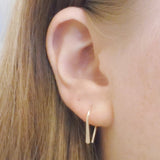 14K Gold Fill Hammered Ear Climbers