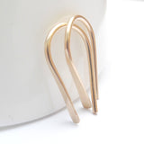 14K Gold Fill Hammered Ear Climbers