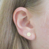 14K Gold Fill Circle Stud Earrings