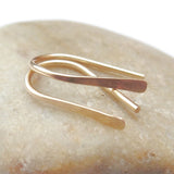 14K Gold Fill Hammered Ear Climbers