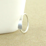 Hammered Sterling Silver 20 Gauge Cartilage Hoop Earring