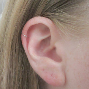 Stainless Steel Thin Cartilage Hoop Earring