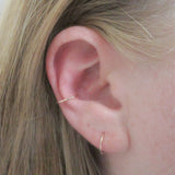 14K Gold Filled 18 Gauge Hammered Ear Cuff