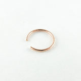 14K Rose Gold Fill 18 Gauge Hammered Ear Cuff
