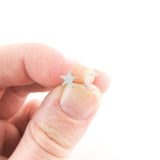 Set of Sterling Silver Star and Moon Stud Earrings