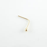 10K Gold 24 Gauge Ball Nose Stud