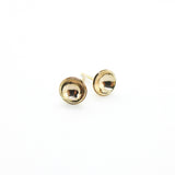 14K Gold Fill Domed Disc Earrings