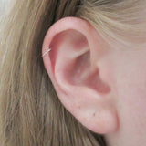 Argentium Silver 22 Gauge Cartilage Hoop