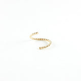 14K Gold Fill Twist Wire 20 Gauge Cartilage Hoop