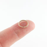 14K Gold Fill Twist Wire 20 Gauge Cartilage Hoop