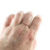 14K Gold Fill Thin Gold Twist Ring