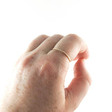 14K Gold Fill Thin Gold Twist Ring