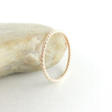 14K Gold Fill Thin Gold Twist Ring