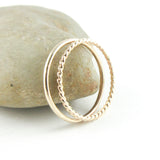 Set of Two 14K Gold Fill Stacking Rings