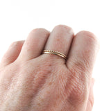 Set of Two 14K Gold Fill Stacking Rings