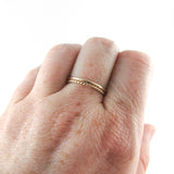 Set of Two 14K Gold Fill Stacking Rings